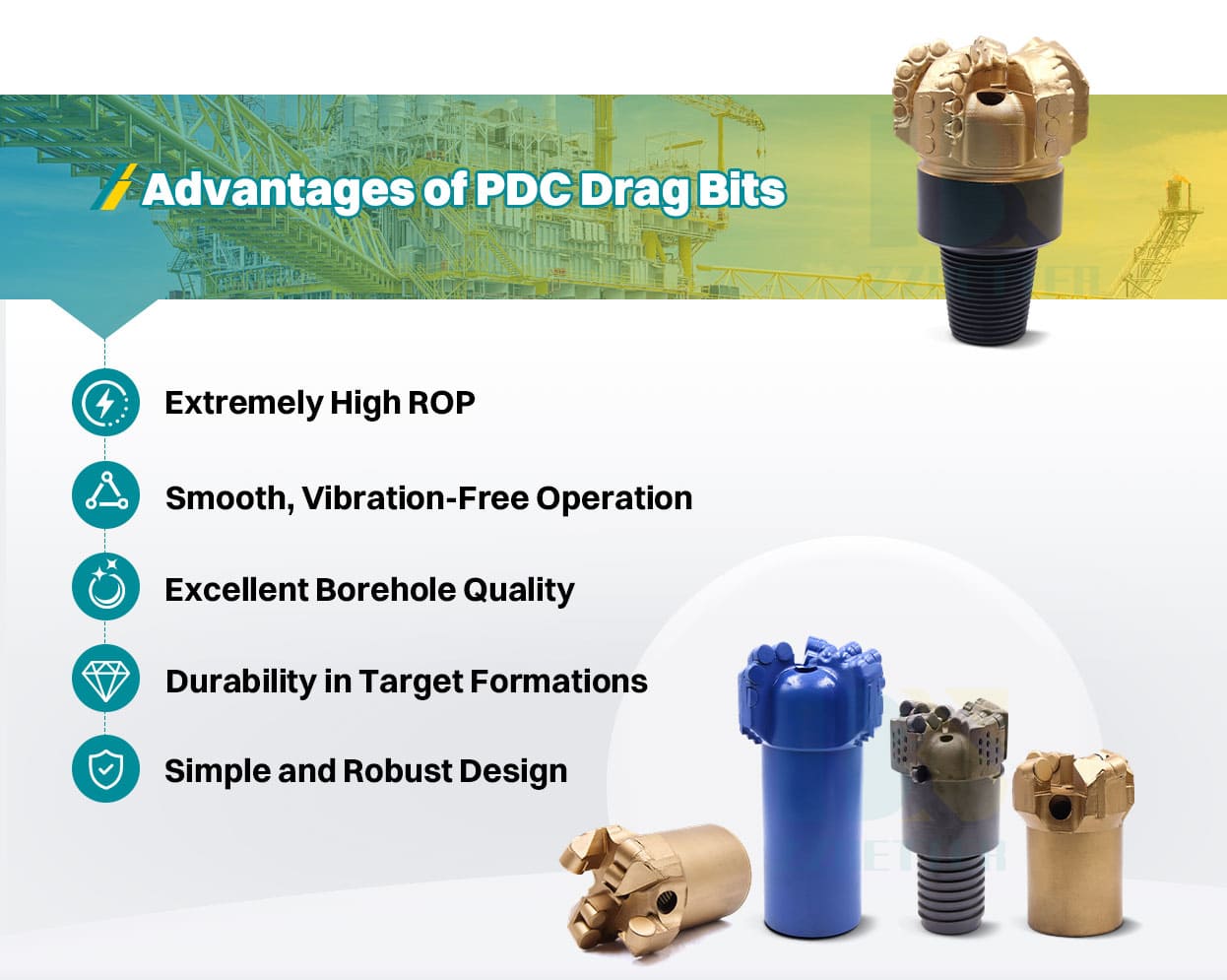 PDC Drag bit PDC Drag bit